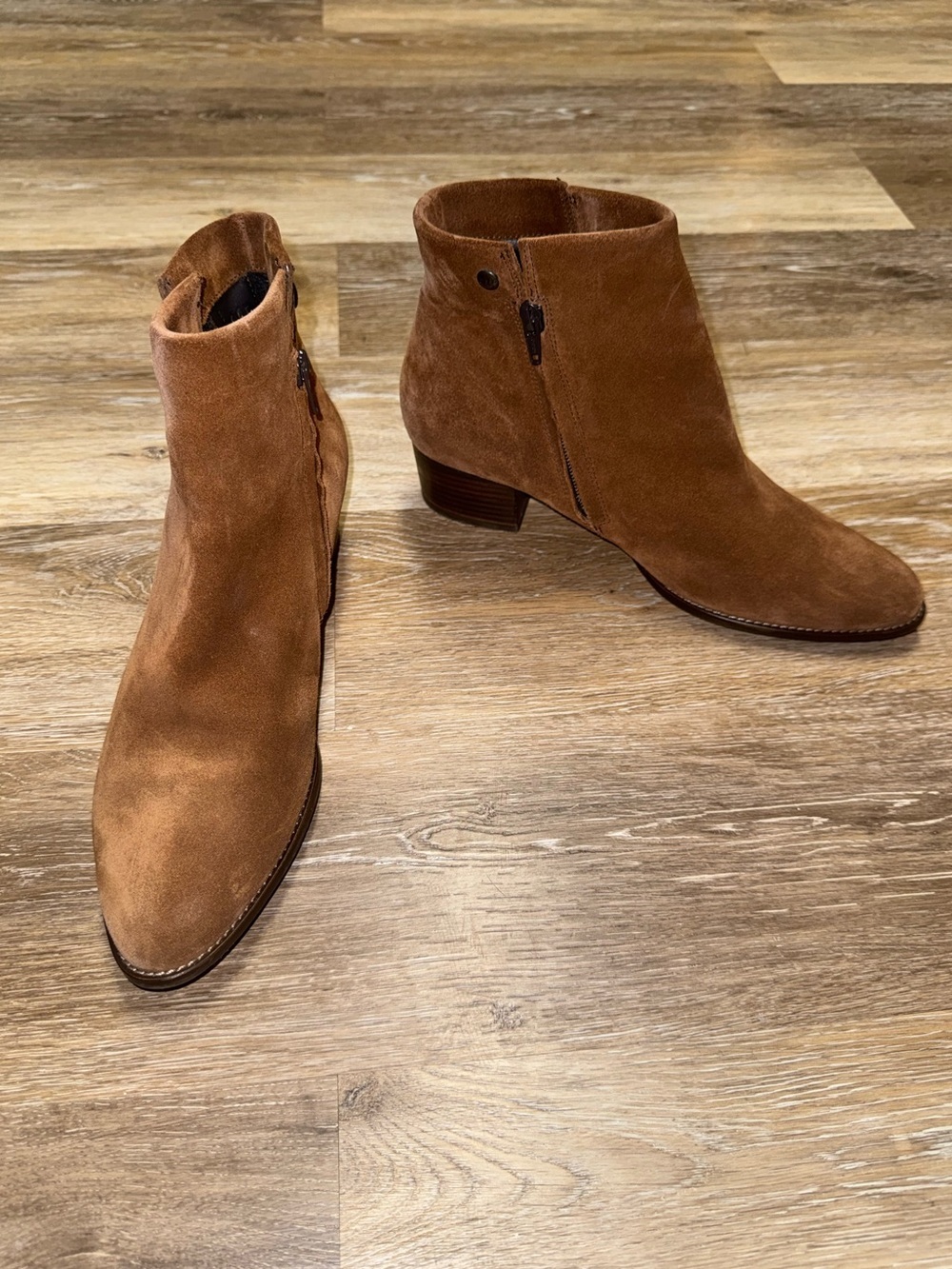 Paul green suede block ankle heel bootie - Picture 13 of 16